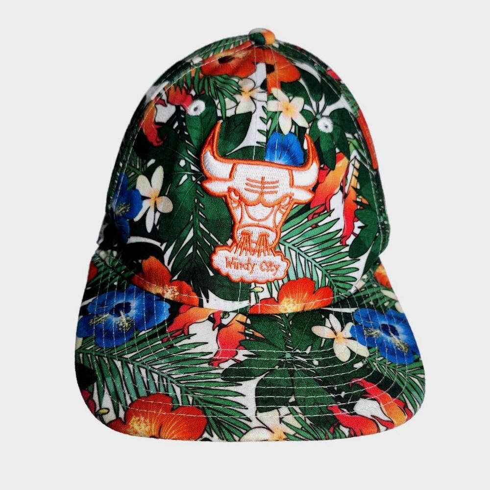 Chicago Bulls New Era 9Fifty Floral Print Snapback Hat NBA‎ Windy City Cap